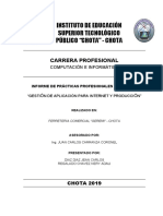 Informe de prácticas pre profesionales en Ferretería GEREMI