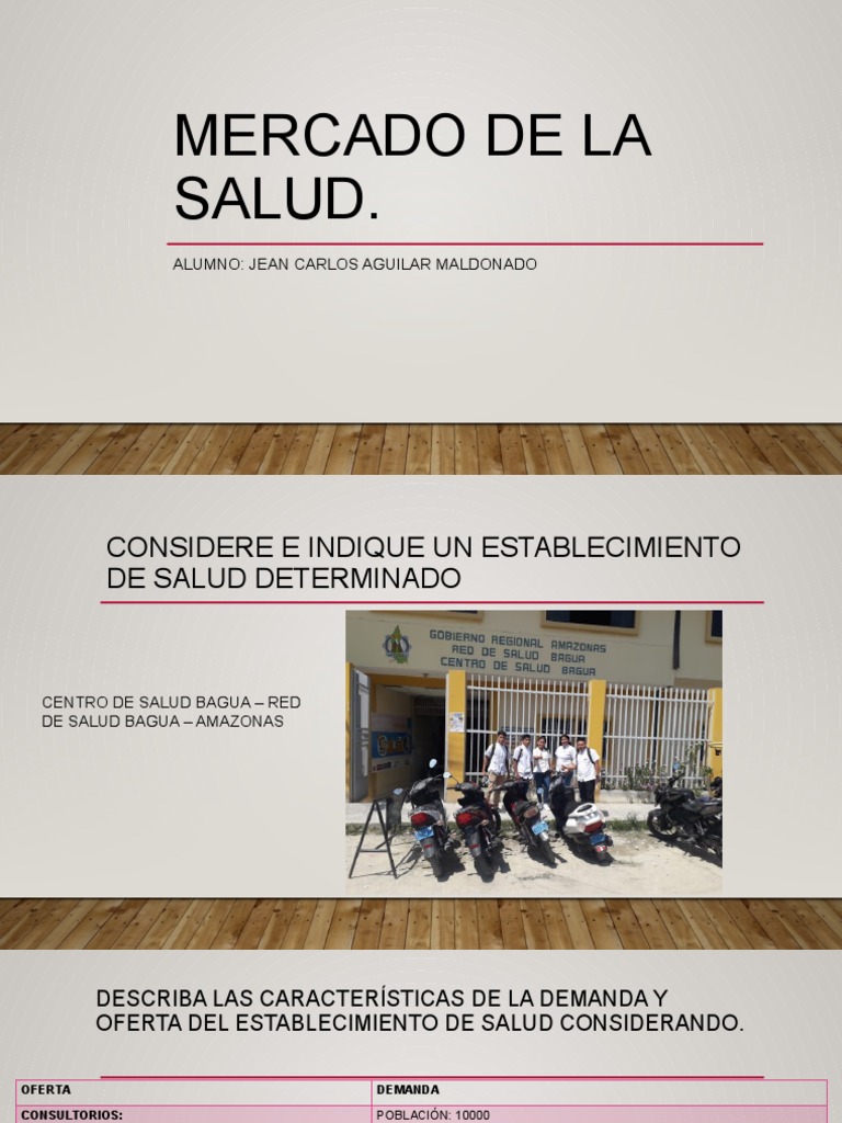 Demanda y oferta en el Centro de Salud Bagua | PDF | Farmacia ...