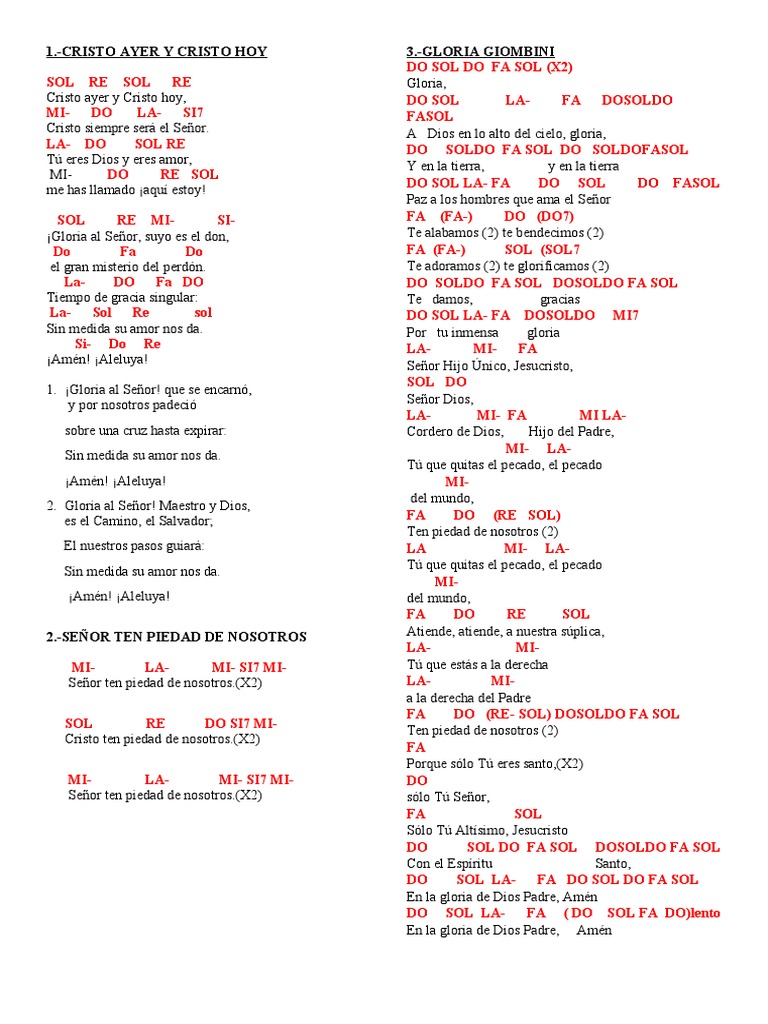 Acordes Misa De Gallo Pdf Cristo Título Pecado