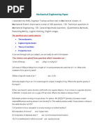 Download Mechanical Engineering Papers by shivarajesh SN61520070 doc pdf