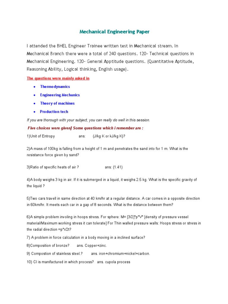 Mechanical Engineering Papers | PDF | Heat Transfer | Internal ...