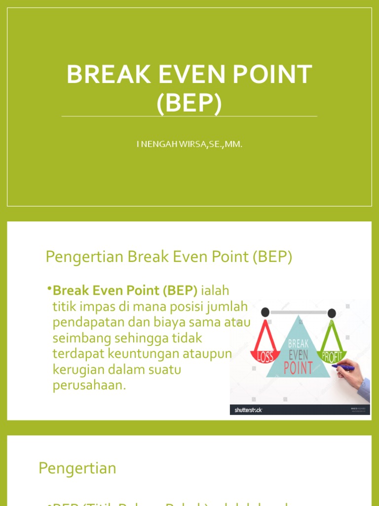 Analisis Break Even Point | PDF | Pengelolaan Keuangan & Uang