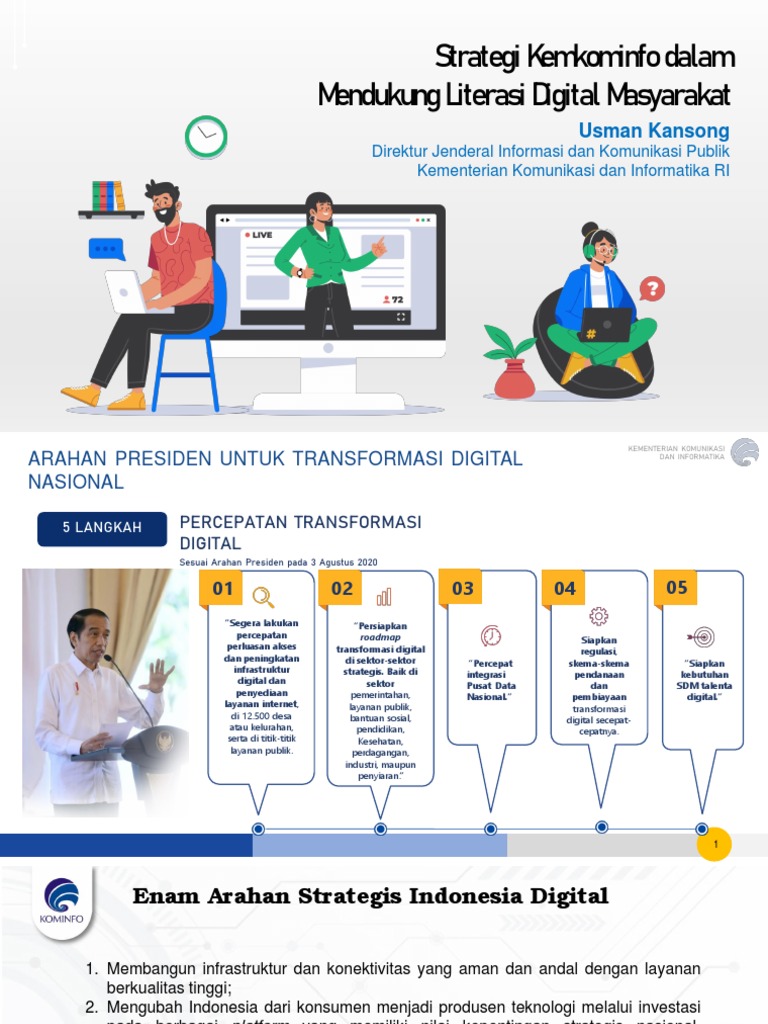 Strategi Literasi Digital Kemkominfo 2021-2024 | PDF | Teknologi & Rekayasa