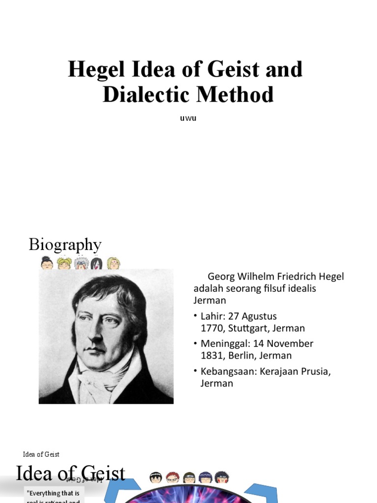 Hegel's Geist and Dialectical Method | PDF