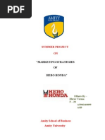 Download Marketing Strategies of Hero Honda by Dhruv Verma SN61520495 doc pdf