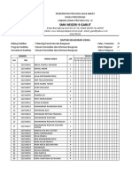 Daftar Hadir Siswa