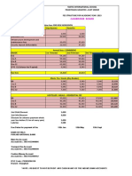 Fee Structure - CAMBRIDGE - 2022