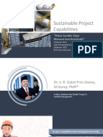 Sustainable Project Capabilities - Pekan SDM Jasa Konstruksi (Oleh Dr. Ir. R. Gatot Prio Utomo, M.komp, PMP)
