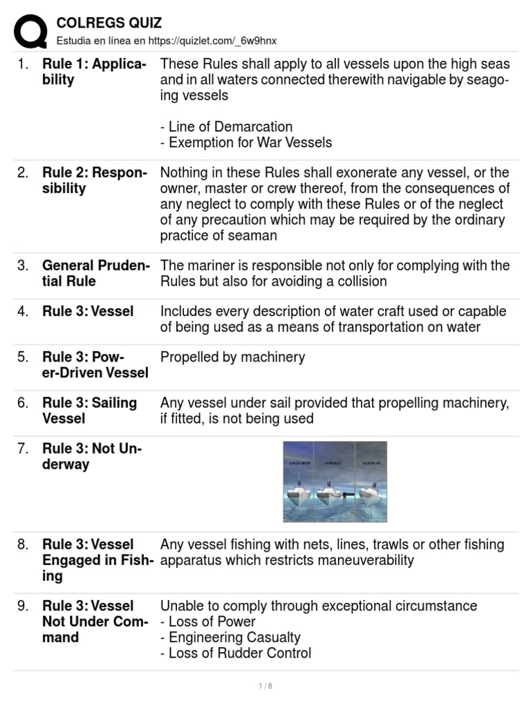 Navigating Complex Rules An InDepth Review of the COLREGS PDF