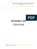 Memoria de Cálculo Arquitectura