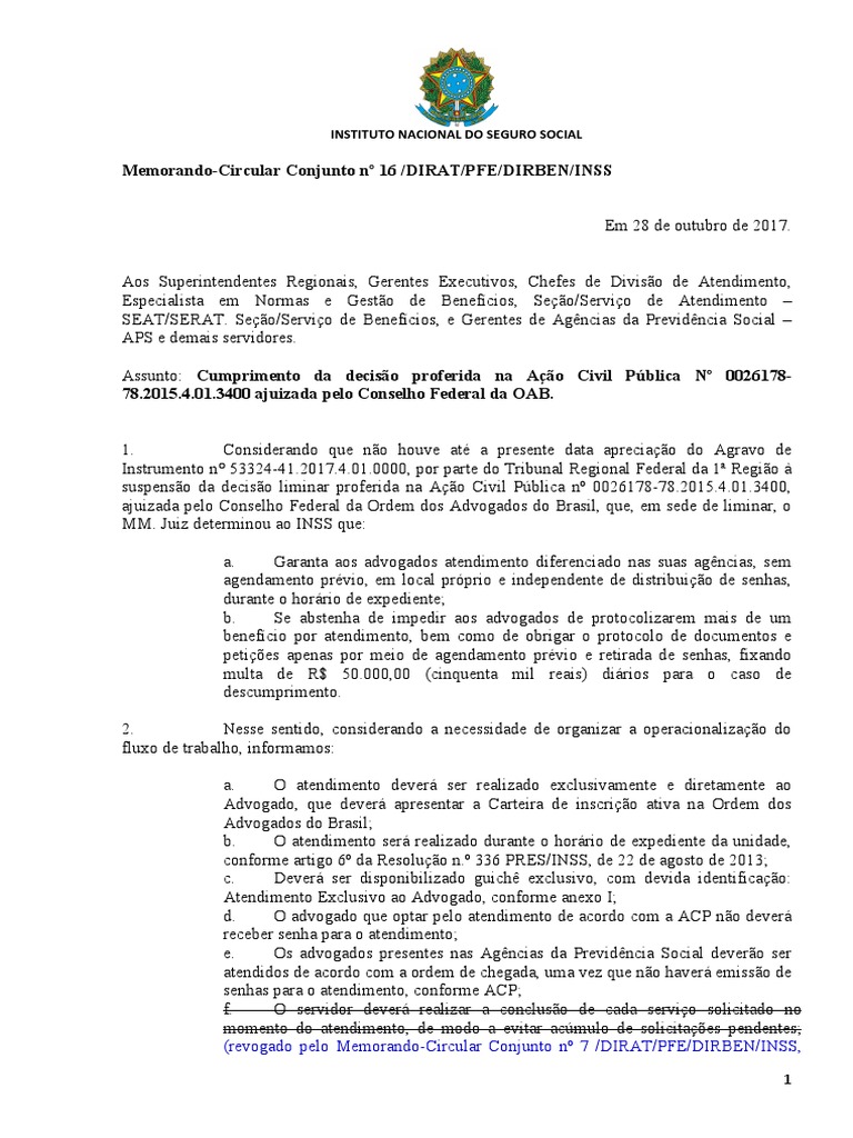 Atendimento Exclusivo a Advogados no INSS | PDF | Advogado