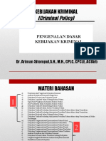 Part 1 - Kebijakan Kriminal