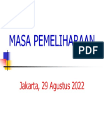 Masa Pemeliharaan - Jakarta (29 Aug 2022)