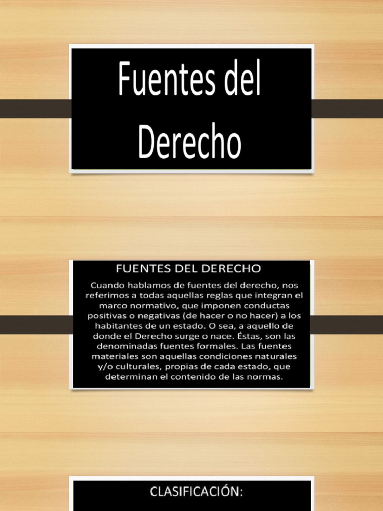 Fuentes Del Derecho | PDF