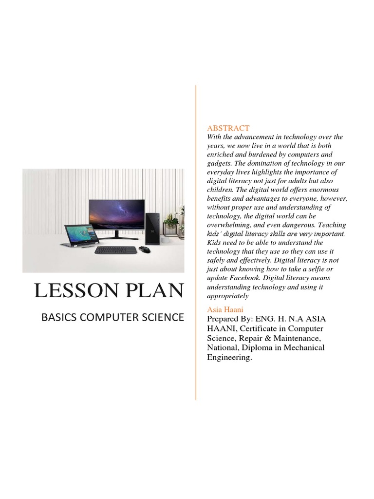 Basics of Computer Science - LESSON PLAN | PDF | Hyperlink | Websites