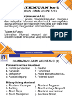 Pertemuan Ke-1 Gambaran Umum Akuntansi: Definisi Akuntansi (Menurut A.A.A)