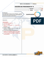 Formato Evaluación #8 - 2 Columnas 5° Secundaria