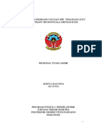 Analisis Koordinasi OCR Dan GFR Tegangan 20kV Bay Trafo Bontoala Dengan ETAP (Proposal Aditya Dacosta 32119052)