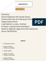 Proyecto: Régimen Legal de La Mercadotecnia