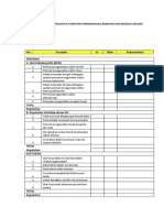 Formulir Pemantauan Kepatuhan Kontraktor PCRA Untuk Workshop