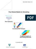 Flow Related Models For Simulating River Hydraulics Invertebrate Drift Transport Foraging Energetics of Drift Feeding Salmonids v1.0