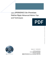 DS - WhitePapers - 3DEXPERIENCE On Premises Native Apps Advanced Admin Tips and Techniques - V1.0