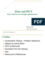 AllPairs and PICT: Free Tools for Test Design Optimization