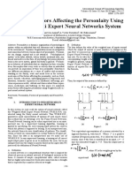 A Study of Factors Affecting The Personlaity Using Weighted Multi Expert Neural Networks System