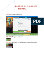 Pasos para Tener Tu Tlauncher Normal