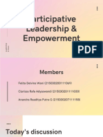 4 - Participative Leadership & Empowerment