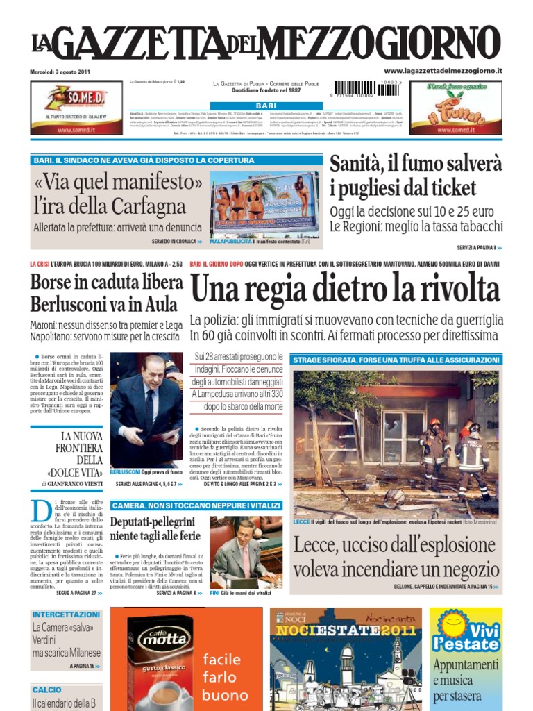 La Gazzetta Del Mezzogiorno 03.08.11