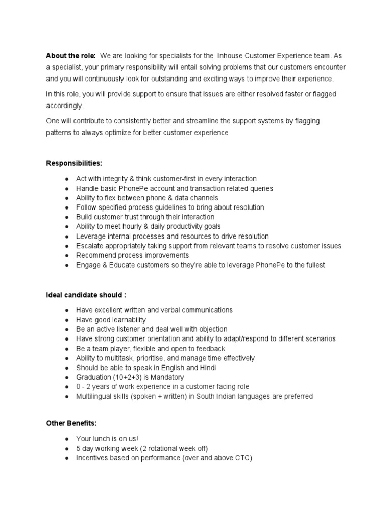 JD Customer Support PDF