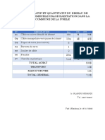 Devis Estimatif Et Quantitatif Du Reseau de Terre D