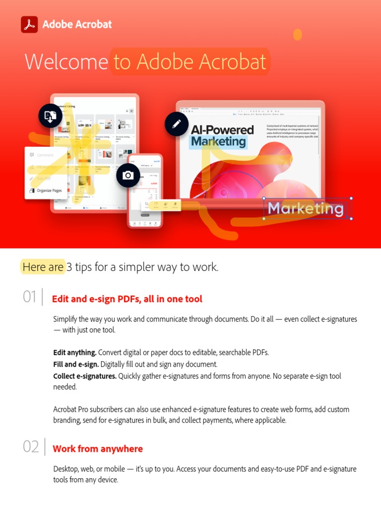 Adobe Acrobat: Key Mobile Features | PDF | Career & Growth | Computers