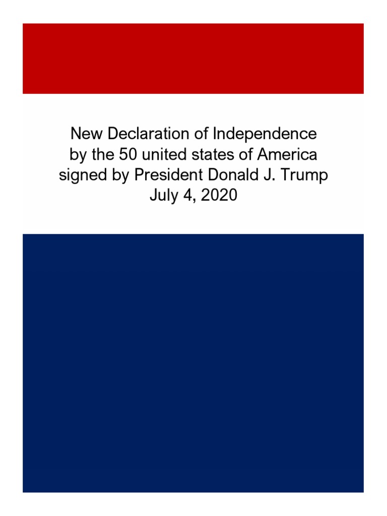 ira steward second declaration of independence