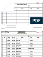 Training Attendance Sheet