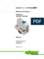 Modular I/O System Canopen 750-347, 750-348: Technical Description, Installation and Configuration