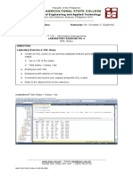 Lab Exercise 4 SQL Query