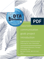 Classroom Communication Goals Project