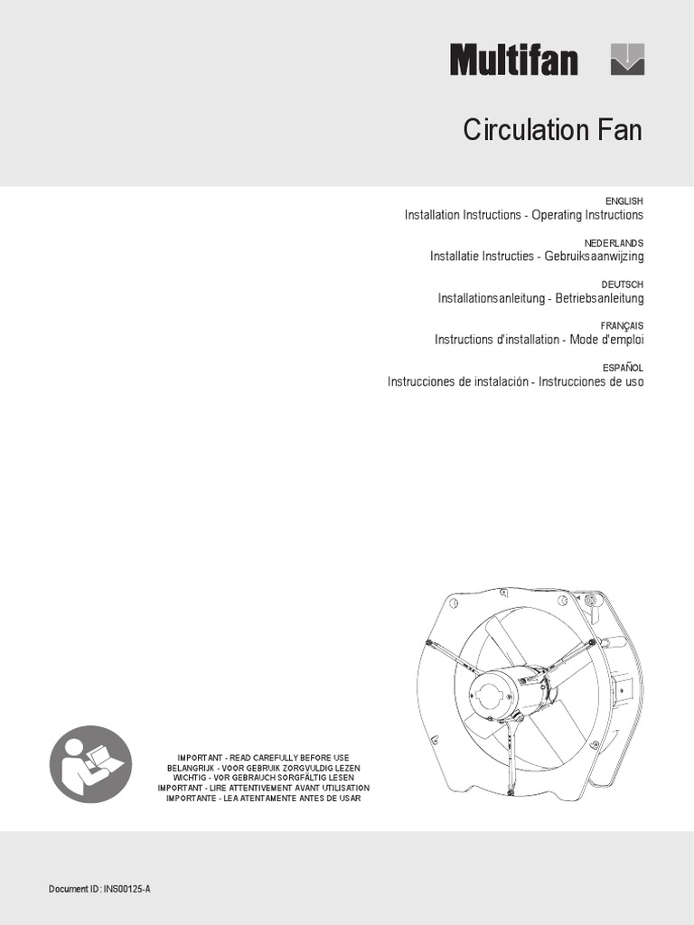 Circulation Fan EN Manual | PDF | Capacitor | Power Supply