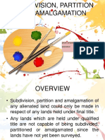 Subdivision Partition and Amalgamation