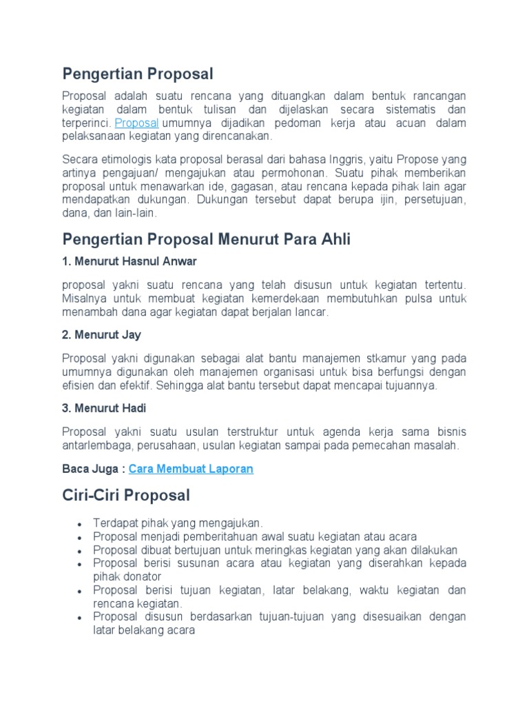 Panduan Lengkap Menyusun Proposal | PDF | Karier & Perkembangan | Seni