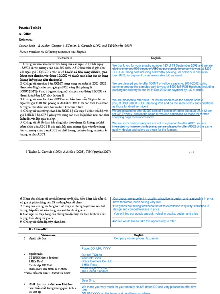 Practice Task 4 - Offers | PDF