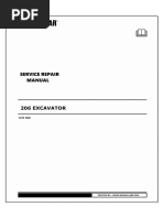 Caterpillar 206 Excavator Service Repair Manual 3gc