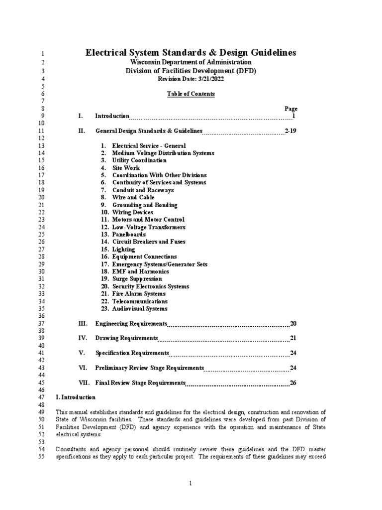 Electrical Guidelines PDF Lighting Electrical Wiring