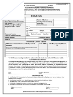 Annex D Self Declaration Form For Kyc Updation