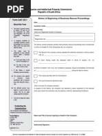 CoR 40.5: Company Reinstatement Form | PDF