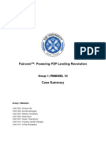 Faircent™ - Powering P2P Lending Revolution - Group 1 - PBMODEL