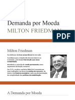 Demanda Por Moeda - Milton Friedman