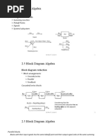 2.5 Block Diagram Algebra